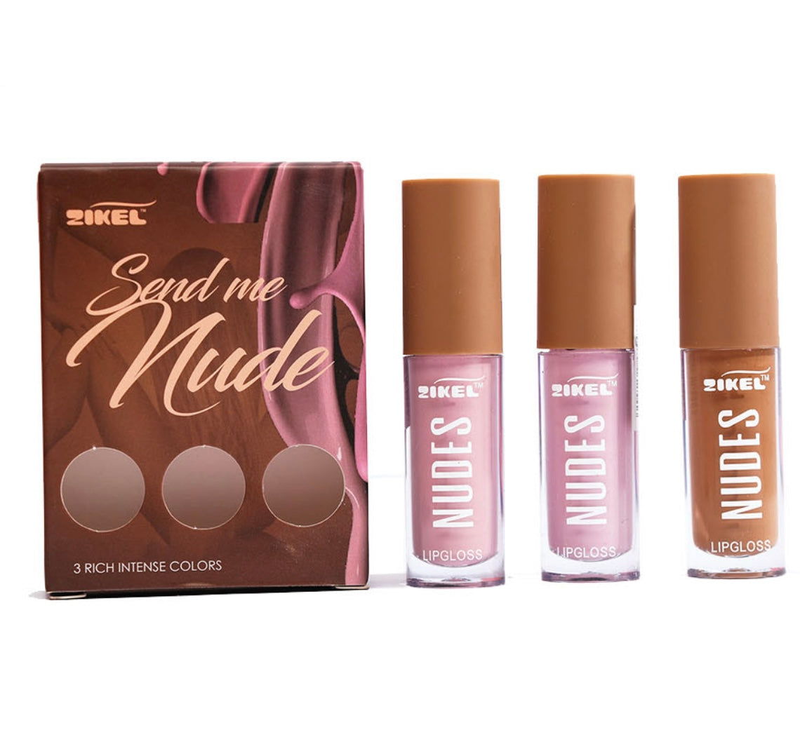 Zikel - Send Me Nude Lipgloss Set (A)