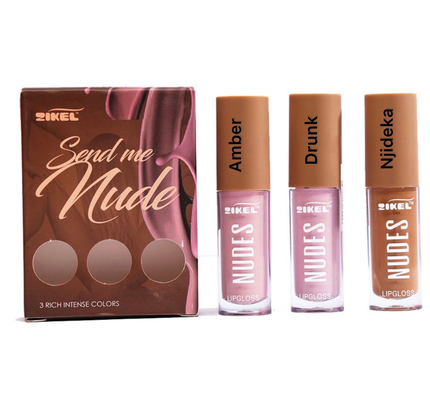 Zikel - Send Me Nude Lipgloss Set (A)